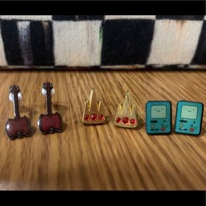 Adventure time stud earrings